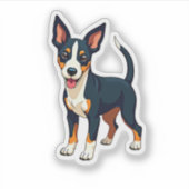 キュビズム魅力的マンチェスターテリアパップスモール シール (正面)