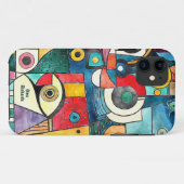 キュビズム デザイン スーツケース Case-Mate iPhoneケース (裏面(横))