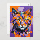 キュビモダンスト猫アート ポストカード (正面/裏面)