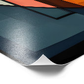 キュビモダンスポートレート幾何学壁画写真 フォトプリント            (角)