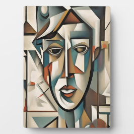 キュビモダンスポートレート抽象芸術アート フォトプラーク