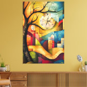 キュビモダンズムの記憶像 キャンバスプリント (インサイチュ (リビング))