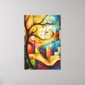 キュビモダンズムの記憶像 キャンバスプリント (正面)