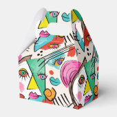 キュビモダンム抽象芸術女子アート顔アート フェイバーボックス (裏面サイド)