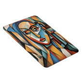 キュビ鮮やかスポートレート抽象芸術幾何学芸術 マグネット (右側)