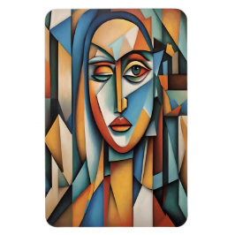 キュビ鮮やかスポートレート抽象芸術幾何学芸術 マグネット