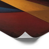 キュビ鮮やかズム女性ポートレートピカソブラケ ポスター (角)