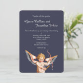 キュピッイタリアンドアート結婚式招待状 招待状 (スタンド正面)