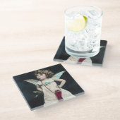 キュピ怒ッド ガラスコースター (アングル)