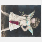 キュピ怒ッド フリースブランケット (正面(横))