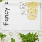 キュファンシーッパビおもしろいスケット警察水彩画 キッチンタオル (折り畳み)