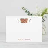 キュブベアーウッドランドツインズ サンキューカード (スタンド正面)