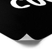 キュムぼやけベギーおもしろいキュウリパンプンダークBG ポスター (角)