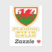 キュムラウェールズ愛国主義 シール (シート)