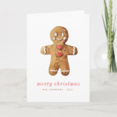 キュモダンート水彩ジンジャーブレッドマン シーズンカード (正面)