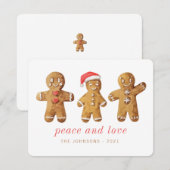 キュモダンート水彩ジンジャーブレッドマン シーズンカード (正面/裏面)