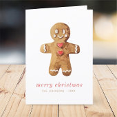 キュモダンート水彩ジンジャーブレッドマン シーズンカード