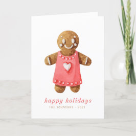 キュモダンート水彩ジンジャーブレッドマン シーズンカード