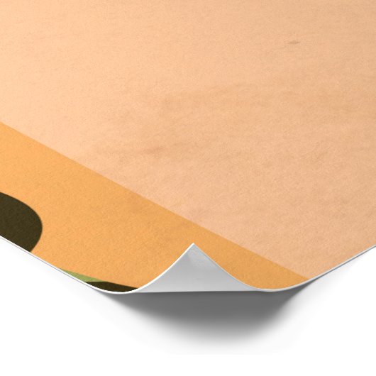 キュラカオヴィンテージ旅行ポスター ポスター (角)