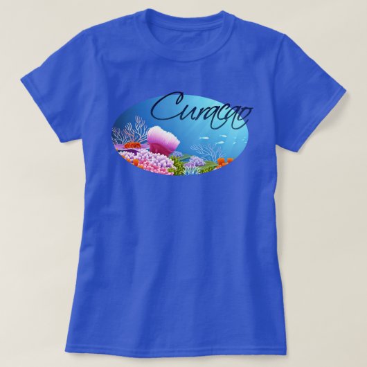 キュラカオ礁 Tシャツ (デザイン正面)
