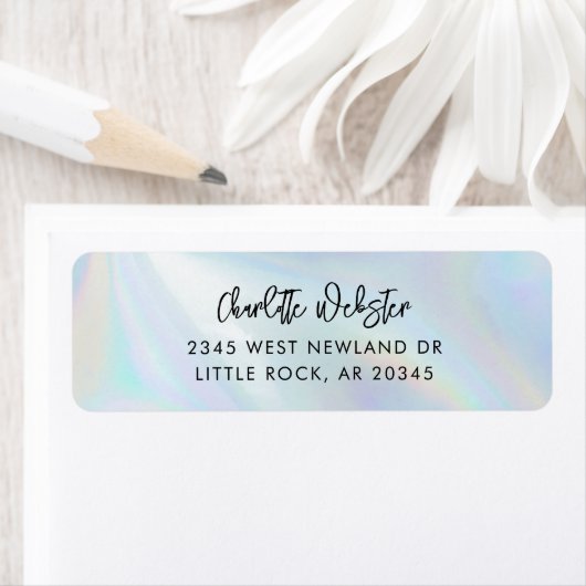 キュラシッモダント虹色差出人住所 ラベル (インサイチュ)