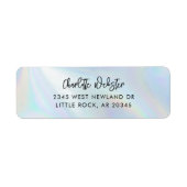 キュラシッモダント虹色差出人住所 ラベル (正面)