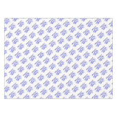 キュラシブ文字とパーティー帽子ハッピーニューイヤー テーブルクロス (正面(横))