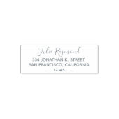 キュラシンプルス名をエレガント持つ差出人住所 セルフインキングスタンプ (デザイン)