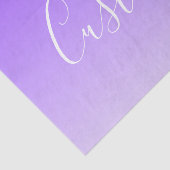 キュラシースクリプト名と編集可能ライトパープルグラデーション 薄葉紙 (詳細)