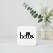 キュラシースハローフォント スクエア名刺 (スタンド正面)