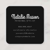 キュラシースハローフォント スクエア名刺 (裏面)