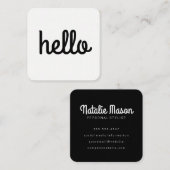 キュラシースハローフォント スクエア名刺 (正面/裏面)