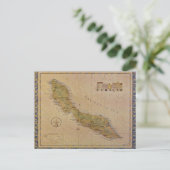 キュラソーのはがき地図 ポストカード (スタンド正面)