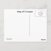 キュラソーのはがき地図 ポストカード (裏面)