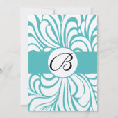 キュラソーブルースワールズの結婚式招待状 招待状 (裏面)