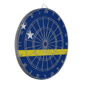 キュラソー国旗 ダーツボード (正面左)