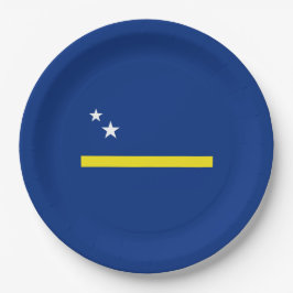 キュラソー国旗 ペーパープレート