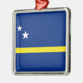 キュラソー国旗 メタルオーナメント (左)