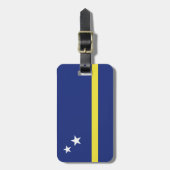 キュラソー国旗 ラゲッジタグ (正面縦)