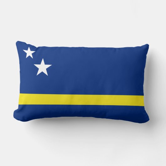 キュラソー国旗 ランバークッション (正面)