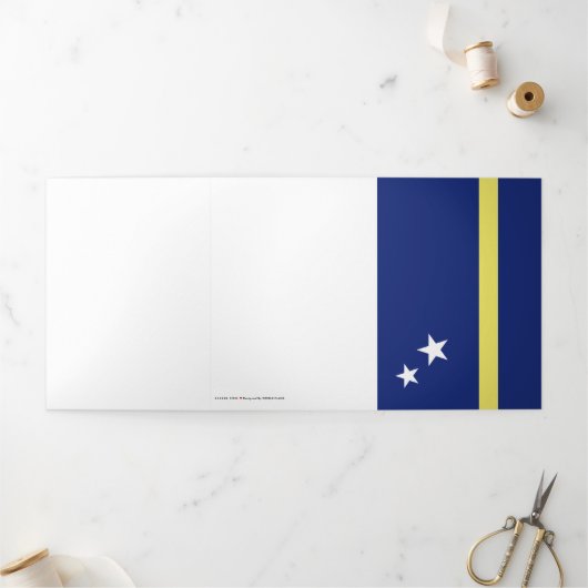 キュラソー国旗 三つ折りカード (外部)