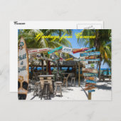 キュラソー島からのポストカードの挨拶 ポストカード (正面/裏面)