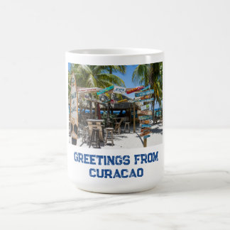 キュラソー島のビーチ コーヒーマグカップ