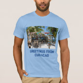 キュラソー島のビーチ Tシャツ (正面)