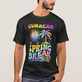 キュラソー島の春休みダークTシャツ Tシャツ