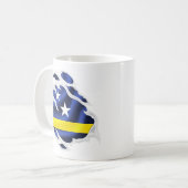 キュラソー裂けた旗 コーヒーマグカップ (正面左)