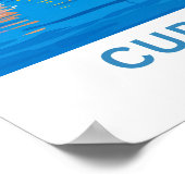 キュラソー カリブ海 旅行 ポスター (角)