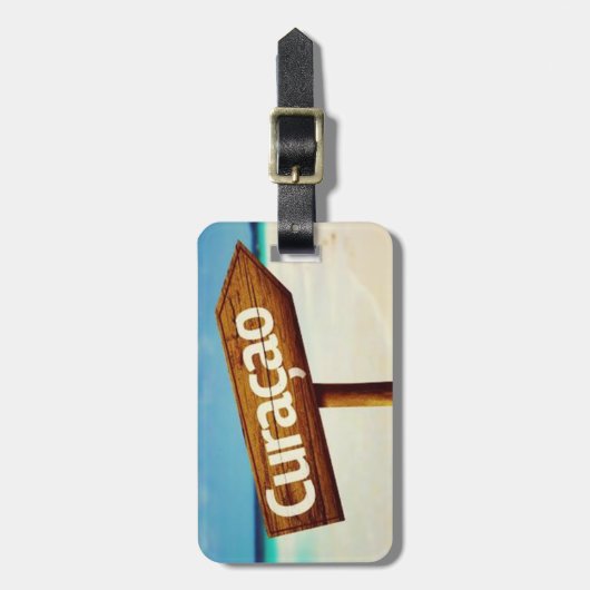 キュラソー ラゲッジタグ (正面縦)