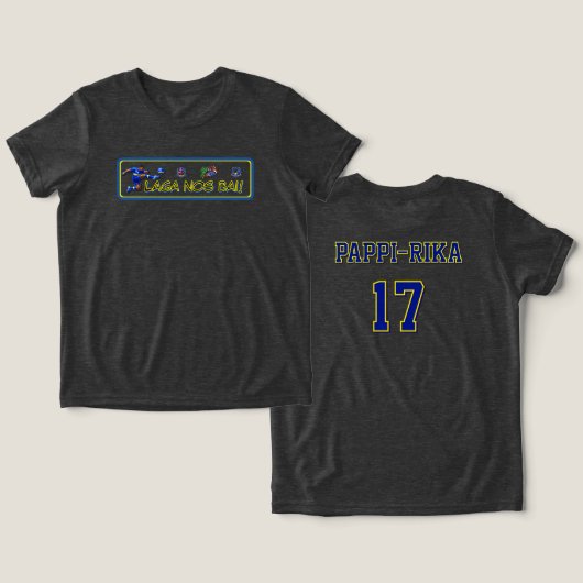 キュラソー Let's Go トライブレンドTシャツ (デザイン正面&裏面)