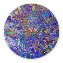 キュラントツ葉リーアートセラミックタイルノブ